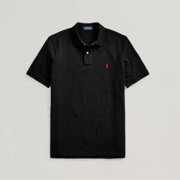 Polo Ralph Lauren Men’s V-Neck T-Shirt Black Size M Classic Fit Short Sleeve - Picture 5 of 5